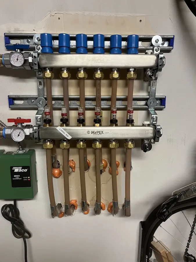 Plumber performing Gas Line Installation at a residential property in Coppell